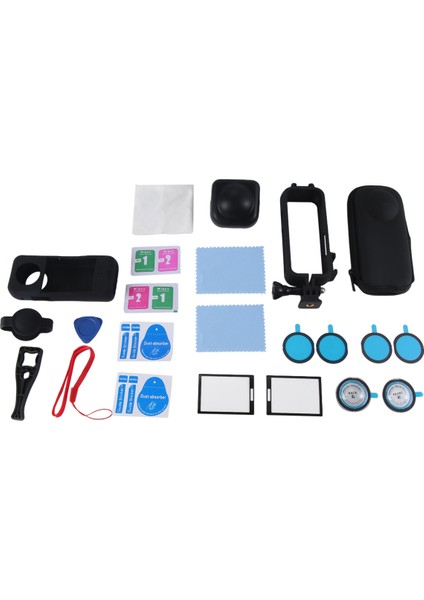 INSTA360 X3 Aksesuarları Için Lens Koruyucu Ekran Koruyucu Silikon Kılıf Kapak Mini Saklama Çantası Koruyucu Çerçeve (Yurt Dışından) fiyatları