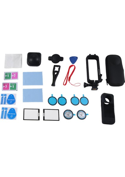 INSTA360 X3 Aksesuarları Için Lens Koruyucu Ekran Koruyucu Silikon Kılıf Kapak Mini Saklama Çantası Koruyucu Çerçeve (Yurt Dışından) fırsatları