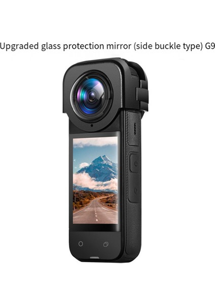 INSTA360X4 G9 Temperli Cam Lens Koruma Aynası Panoramik Kamera Hd Koruyucu Kapak Için Snap-On Lens Koruyucu (Yurt Dışından)