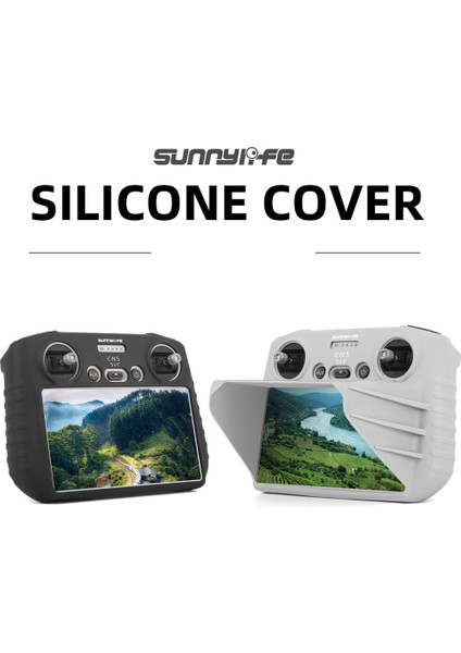 Sunnylıfe Djı Rc Pro Akıllı Kontrol Cihazı Için Yüksek Parlaklıklı Ekran Başlığı Cam Film Kontrol Cihazı Silikon Kılıf Seti Aksesuarları, Gri (Yurt Dışından) fiyatları