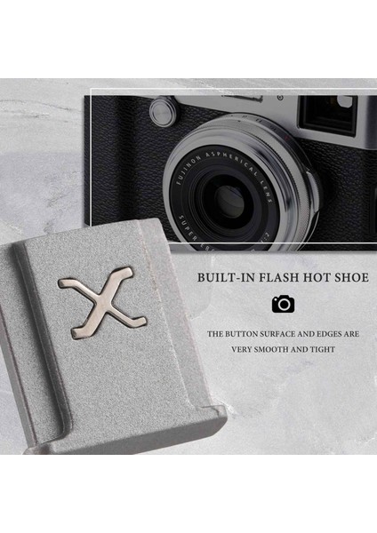 Fuji Için Uygun X-T4 X-T3 X-T2 X-T30 X-T20 X-E3 X-E2 X-Pro3 X-Pro2 X30 X10 Sıcak Ayakkabı Gömülü Flaş Sıcak Ayakkabı Gümüş (Yurt Dışından)