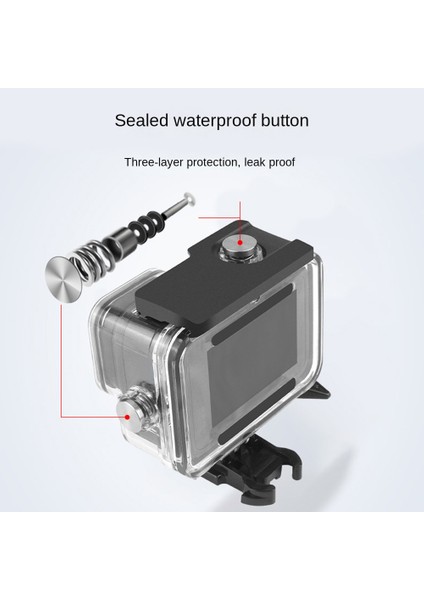 Go Pro 11 10 9 Siyah Aksiyon Kamerası Sualtı 45M Koruma Kabuğu Aksiyon Kamerası Aksesuarları Için Dalış Kılıfı Muhafazası (Yurt Dışından)