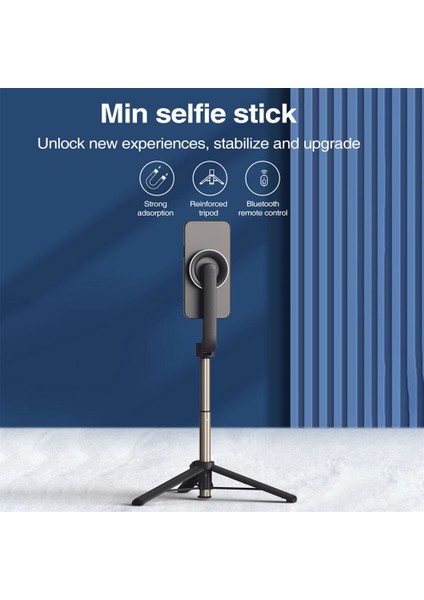 Cep Telefonu Tripod Kablosuz Manyetik Selfie Çubuğu Tripod IPhone 14/12/13/ Pro/12 Max Android Telefon Selfie (Yurt Dışından) modelleri