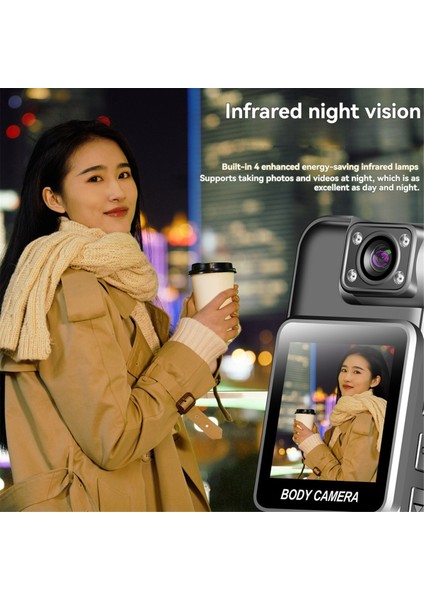 Wifi Mini Kamera 4K Hd Dijital Video Kaydedici 180° Döndürülebilir Lens Taşınabilir Aksiyon Kamera Kaydedici 64G (Yurt Dışından) fırsatları