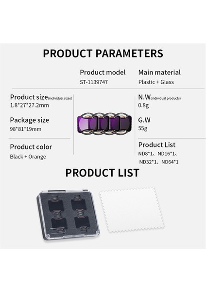 Startrc Drone Kamera Filtresi Djı Avata2 Filtre Geçiş Kiti Kafaları Kamera Lens Drone Aksesuarları, B (Yurt Dışından) fırsatları