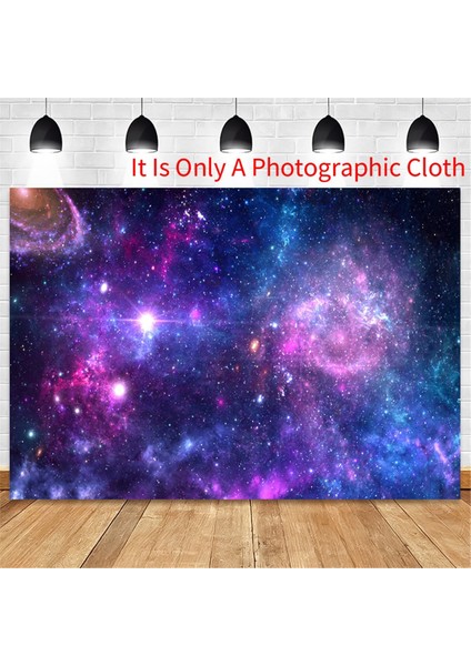 210CMX150CM Kozmik Gezegen Yıldızlı Gece Fotoğrafçılığı Arka Plan Bezi Çocuk Fotoğrafı Portre Doğum Günü Partisi Dekoru, D (Yurt Dışından) fiyatları
