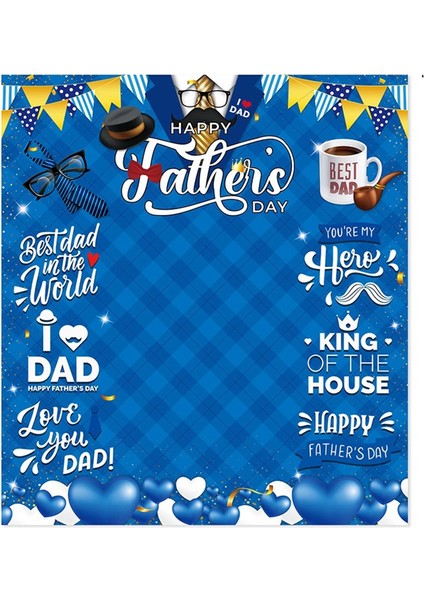 180X200CM Babalar Günü Tek Taraflı Fotoğraf Arka Planı Babalar Günü Taşınabilir Çok Işlevli Fotoğraf Arka Planı Arka Plan (Yurt Dışından)