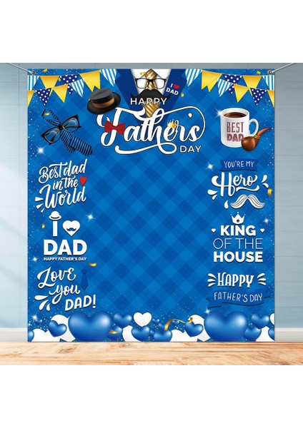 180X200CM Babalar Günü Tek Taraflı Fotoğraf Arka Planı Babalar Günü Taşınabilir Çok Işlevli Fotoğraf Arka Planı Arka Plan (Yurt Dışından) fırsatları