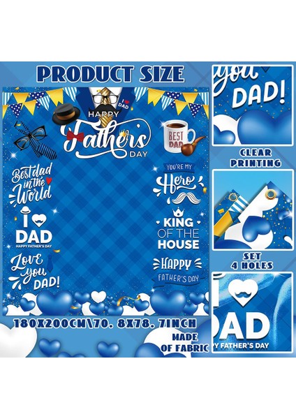 180X200CM Babalar Günü Tek Taraflı Fotoğraf Arka Planı Babalar Günü Taşınabilir Çok Işlevli Fotoğraf Arka Planı Arka Plan (Yurt Dışından) indirimleri