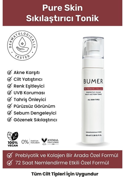 Prebiyotik Çok Yönlü Etkili Yüz Toniği 100ml.