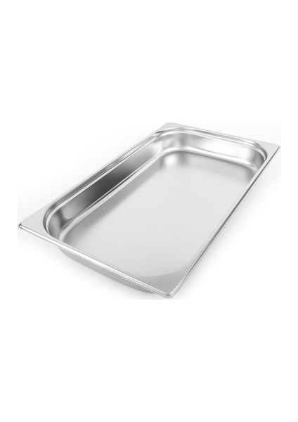 1/1 6,5 cm Gastronom Küvet Krom / Tek Ebat