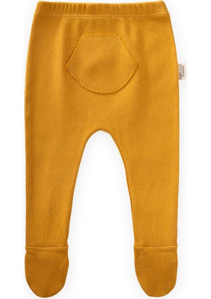 Patikli Bebe Pantolon 0-1 Yaş Hardal Sarı