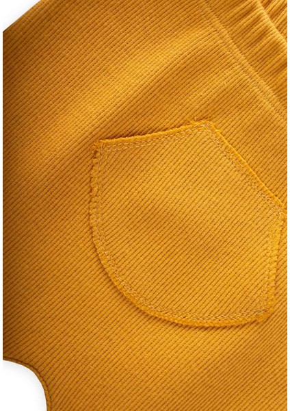Patikli Bebe Pantolon 0-1 Yaş Hardal Sarı