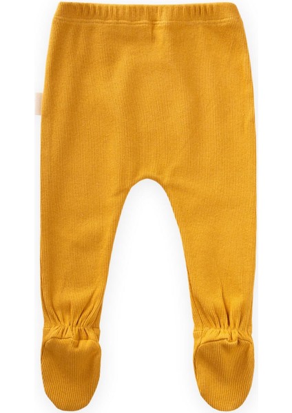 Patikli Bebe Pantolon 0-1 Yaş Hardal Sarı