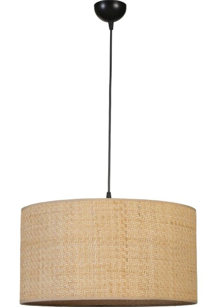 Hasır Rattan Abajur Avize 3 Lü Set