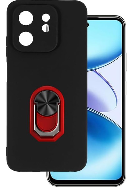 Infinix Smart 9 Klıf Kickstand Yüzüklü Mat Kapak