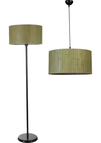 Bambu 03 Avize Lambader 2 Li Set