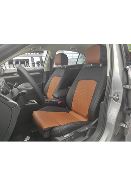 Volkswagen Passat Araca Özel Oto Koltuk Kılıfı - Taytüyü ve Deri