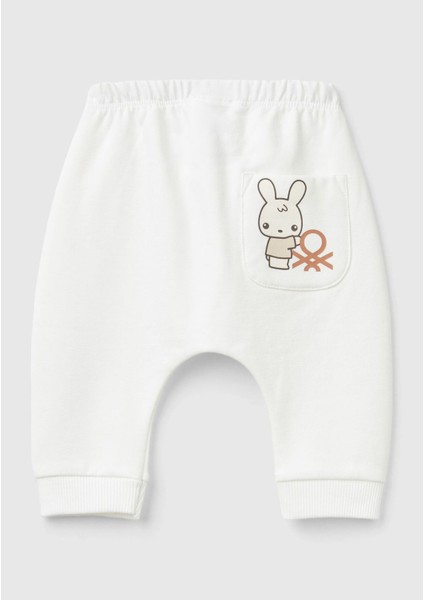 Bebek Beyaz Eşofman Altı (Model Kodu: 35Q2AF023 )