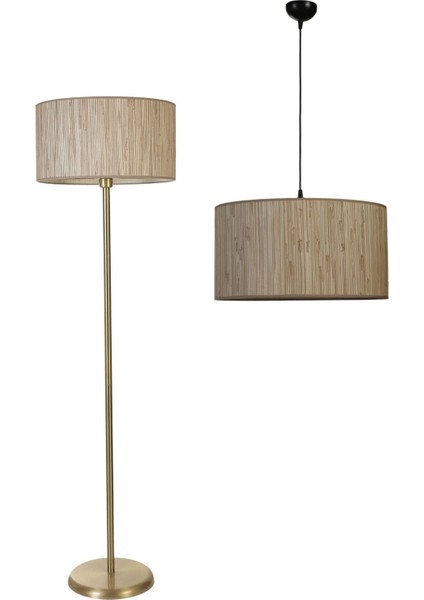 Bambu 09 Avize Lambader 2 Li Set