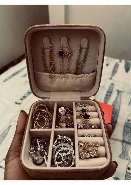 Vintage Çiçekli Mücevher Takı Kutusu