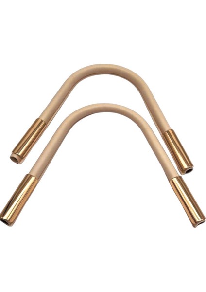 Zt Model Derili Metal Çanta Sapı Krem Renk Light Gold Metal