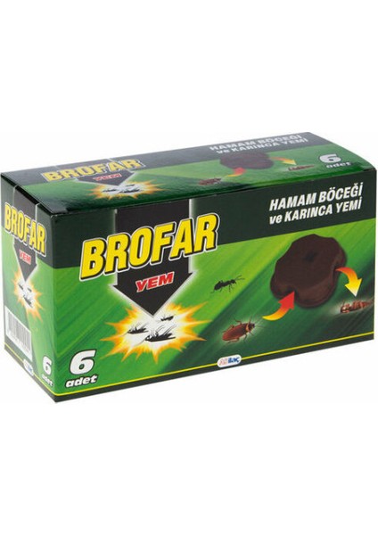 Brofar Hamam Böceği ve Karınca Yemi 6'lı Böcek Yemi