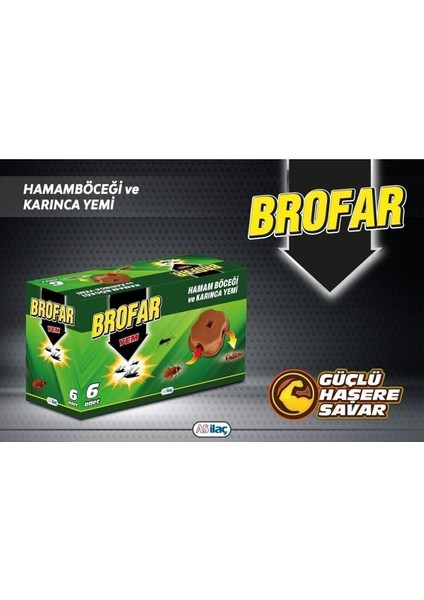 Brofar Hamam Böceği ve Karınca Yemi 6'lı Böcek Yemi modelleri