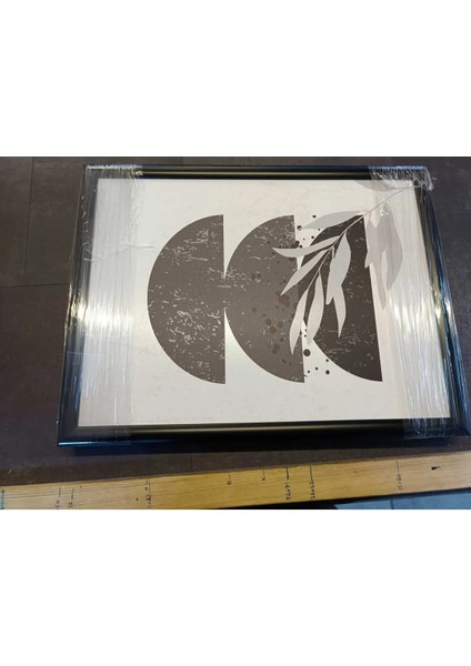 3 Parça Gri Boho Stil, Çerçeveli Ahşap Tablo, Ev Dekoru Bestabo fırsatları