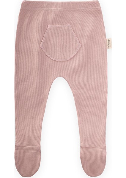 Patikli Bebe Pantolon 0-1 Yaş Pudra Pembe