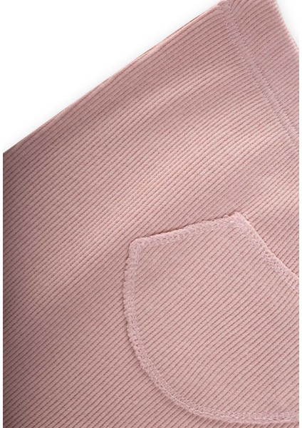 Patikli Bebe Pantolon 0-1 Yaş Pudra Pembe