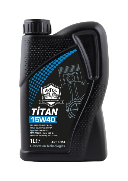 Titan 15W40 Benzin&Dizel&Lpg'li Tüm Araçlar İçin Motor Yağı (2025 Üretim) 1LT