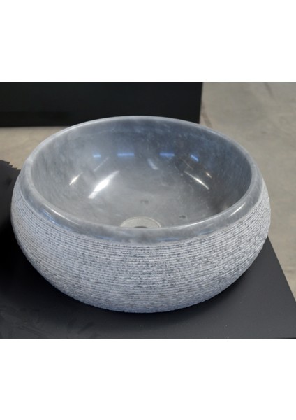 Yuvarlak Model Tasarım Mermer Lavabo-R1