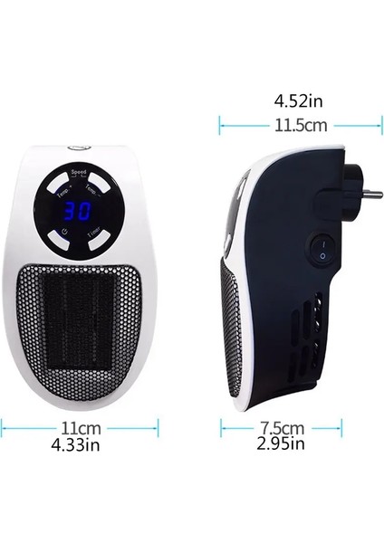 Taşınabilir Isıtıcı Mini Radyatör Uzaktan Elektrikli Isıtıcı Fişi Duvar Odası Isıtıcı Ev Aletleri Isıtma Soba Isıtıcı Makinesi 500 W (Yurt Dışından) fiyatları