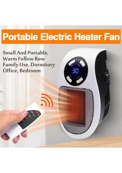 Uzaktan Elektrikli Isıtıcı Taşınabilir Isıtıcı Mini Radyatör Plug-In Duvara Monte Oda Isıtıcı Ev Isıtıcı 500 W (Yurt Dışından) modelleri