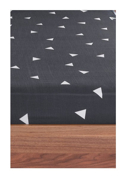 Pes Lastikli Çarşaf Seti Çift Kişilik Üçgen Gri fiyatları