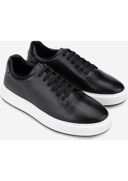 Erkek Deri Siyah Sneakers & Spor Ayakkabı 1093 2276 Erk Ayk Y25 Sıyah