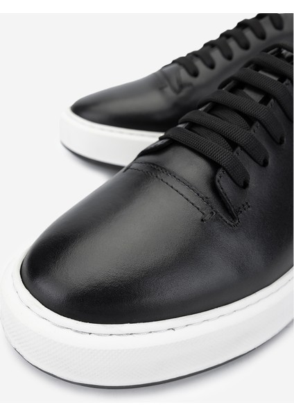 Erkek Deri Siyah Sneakers & Spor Ayakkabı 1093 2276 Erk Ayk Y25 Sıyah