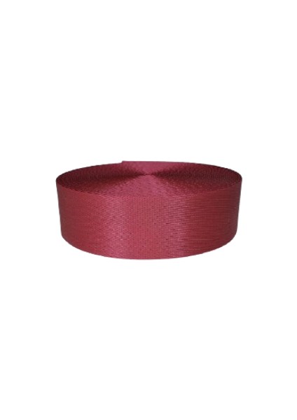 Dar Dokuma Bordo Polipropilen Kolon Kayış - 4 cm x 5 mt