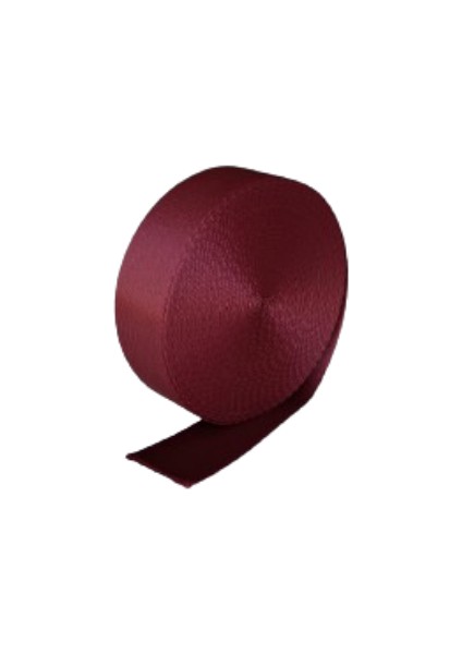 Dar Dokuma Bordo Polipropilen Kolon Kayış - 4 cm x 5 mt