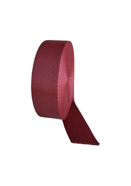 Dar Dokuma Bordo Polipropilen Kolon Kayış - 4 cm x 5 mt