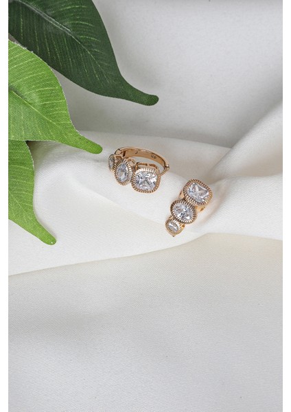 Kristal Iri Taşlı Xupıng Küpe