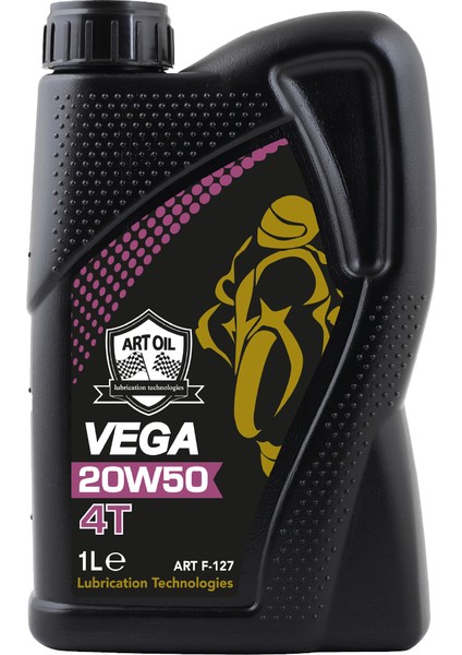 Vega 4t 20W50 Motosiklet Yağı 4 Zamanlı 1lt