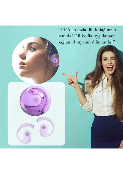 Echolink 114 Farklı Dilde Çeviri Yapan Yapay Zeka Destekli Tercüman Kulaklık