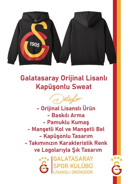 Orijinal Lisanslı Büyük Logo Çocuk Sweat + Uçlu Kalem Set
