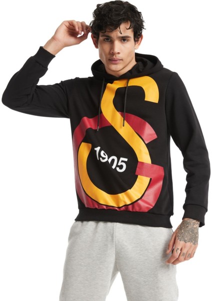 Orijinal Lisanslı Kapüşonlu Logo Erkek Sweat Gs Bileklik Set Ahşap Kutulu