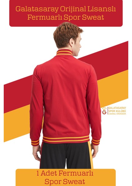 Orijinal Lisanslı Dik Yaka Fermuarlı Erkek Sweat Metin Oktay Baskılı Hediyelik Ahşap Kutulu modelleri