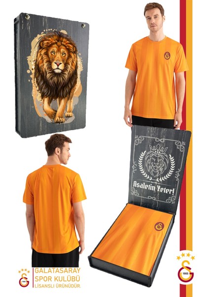 Orijinal Lisanslı Match Day T-Shirt Gs Aslan Baskılı Hediyelik Ahşap Kutulu