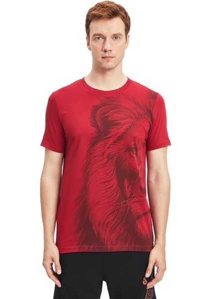 Orijinal Lisanslı Aslan Baskılı T-Shirt modelleri