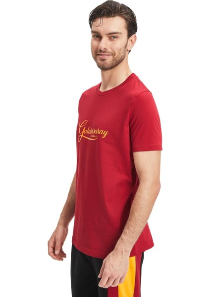 Orijinal Lisanslı Kırmızı Erkek T-Shirt Gs Aslan Baskılı Hediyelik Ahşap Kutulu indirimleri